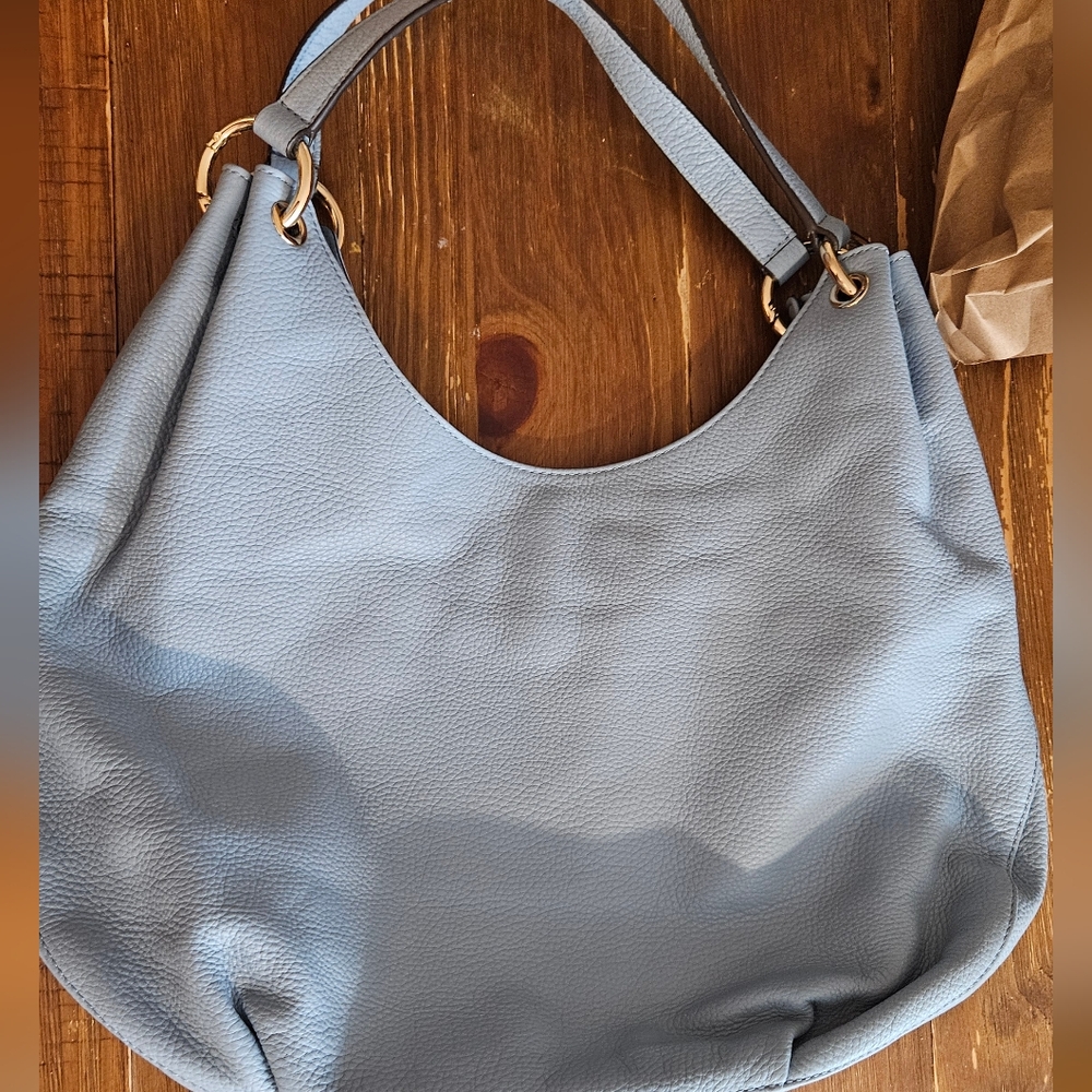 Michael Kors Blue Hobo Bag with Slouchy Silhouette NWOT - Picture 5 of 6